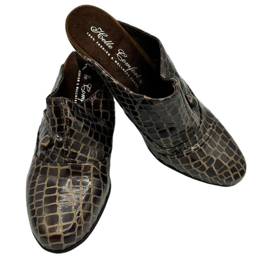 HELLE COMFORT Brown Kenton Slip On Shoes Size 6.5/7 EU Size 37